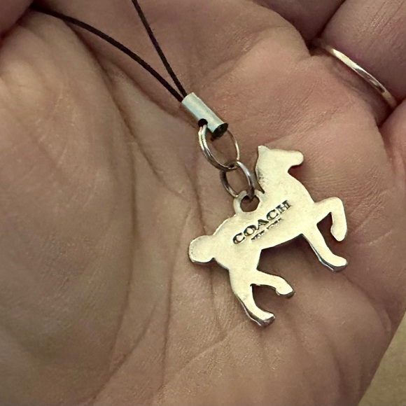 Coach Pink Enamel Horse Wristlet Cell Phone Lanyard Charm - Picture 5 of 7